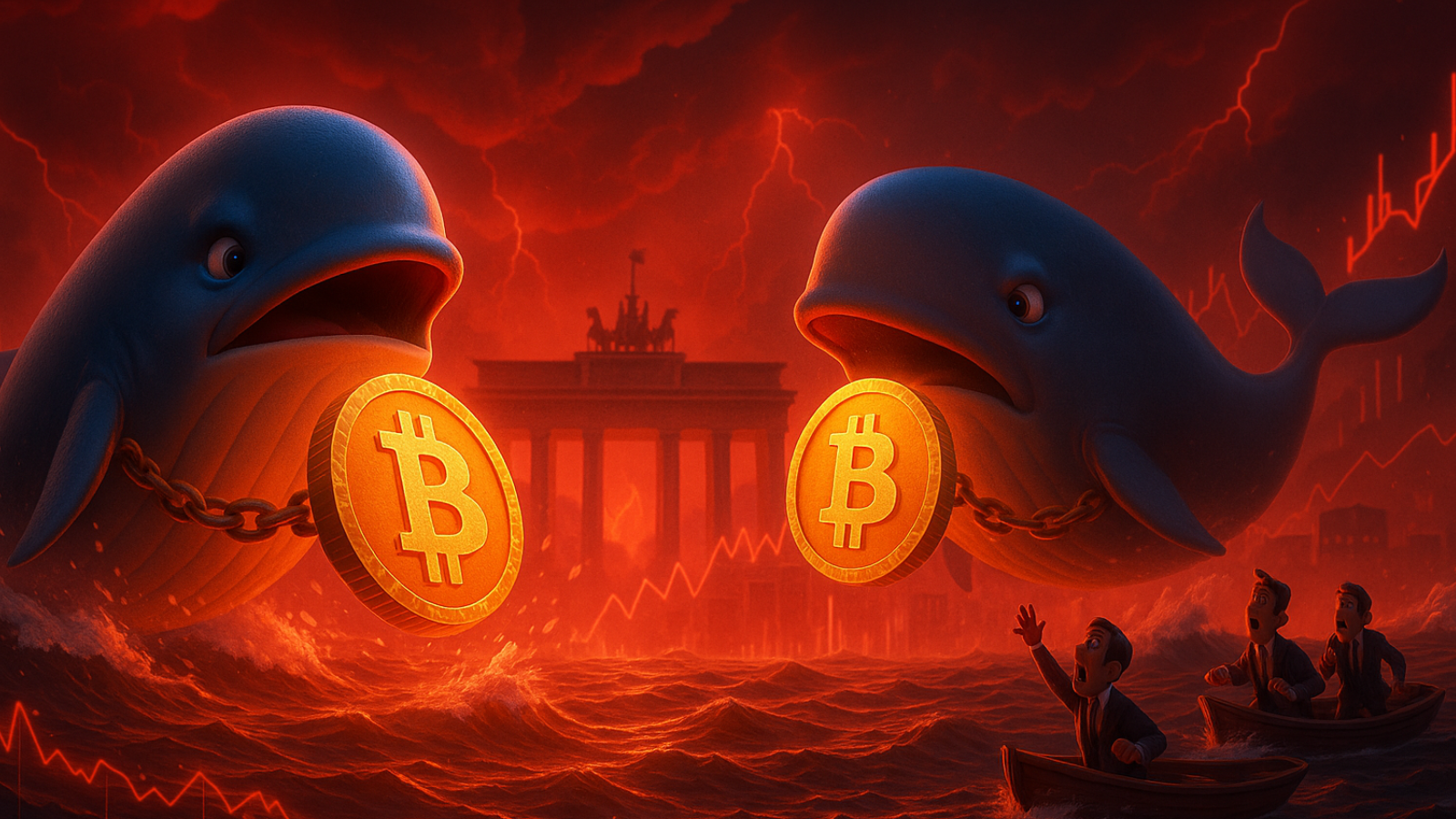 Baleias movem milhões em Bitcoin: Atividade recorde indica possível surpresa no preço