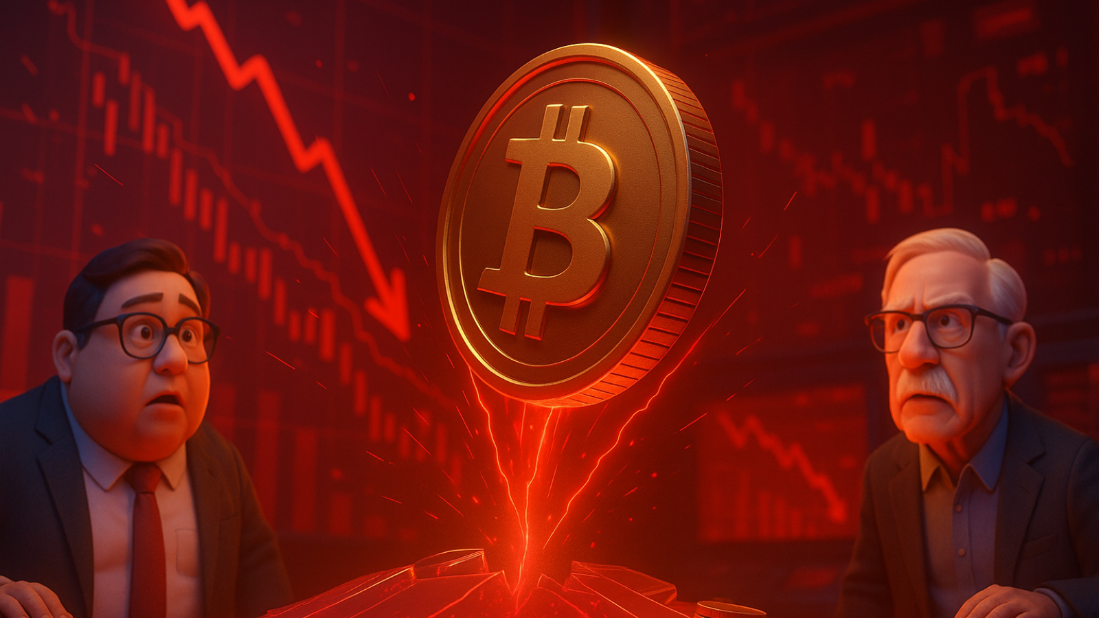 Alerta máximo Tom Lee e Peter Brandt preveem queda de 50% no Bitcoin