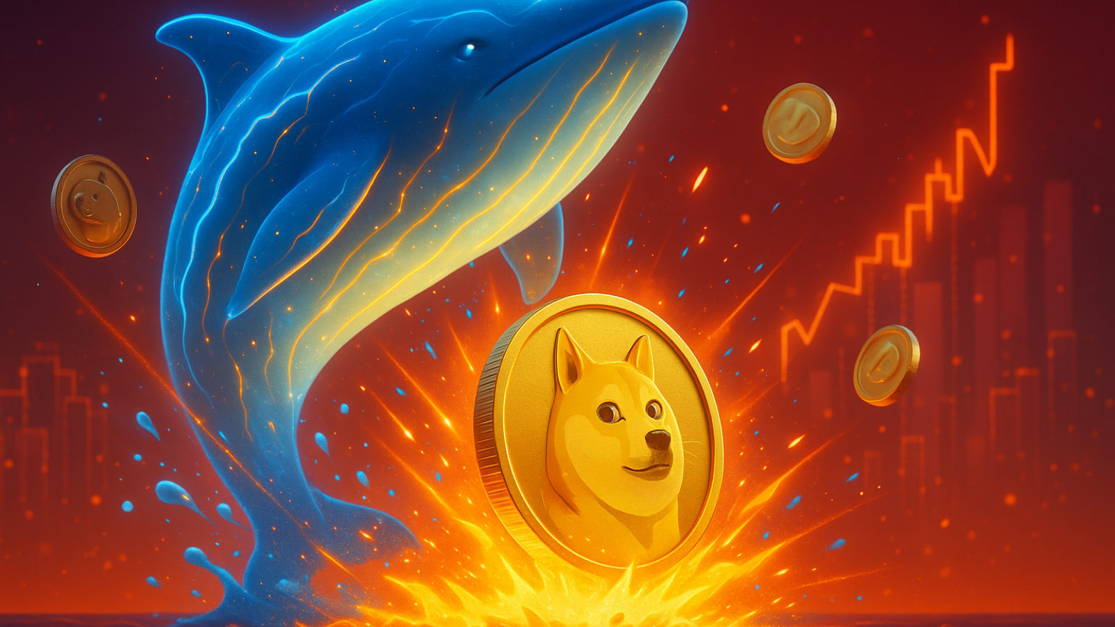 Baleia acordou US$ 2,9 milhões em dogecoins movimentados — explosão avista