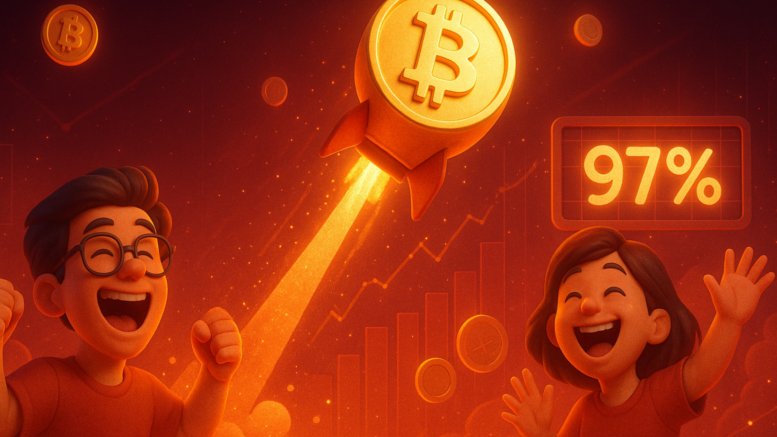 Bitcoin em Alta: 97% da oferta está lucrando, aponta análise On-Chain