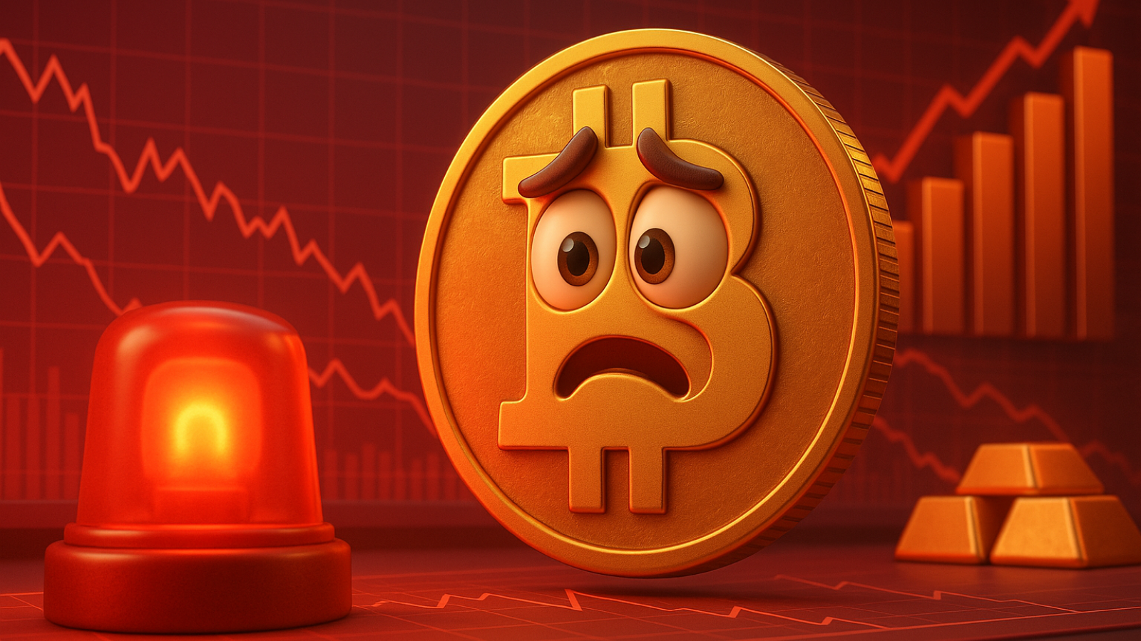 Bitcoin em alerta Comerciantes temem queda para US$ 102 mil enquanto ouro dispara