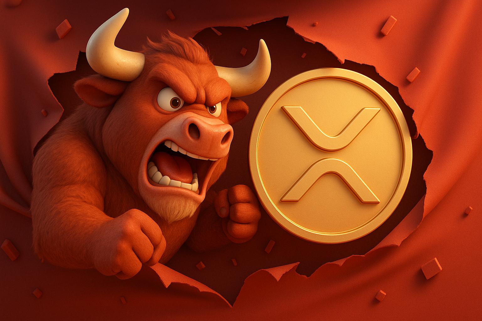 Short squeeze explosivo no XRP: $1 milhão desaparece em minutos