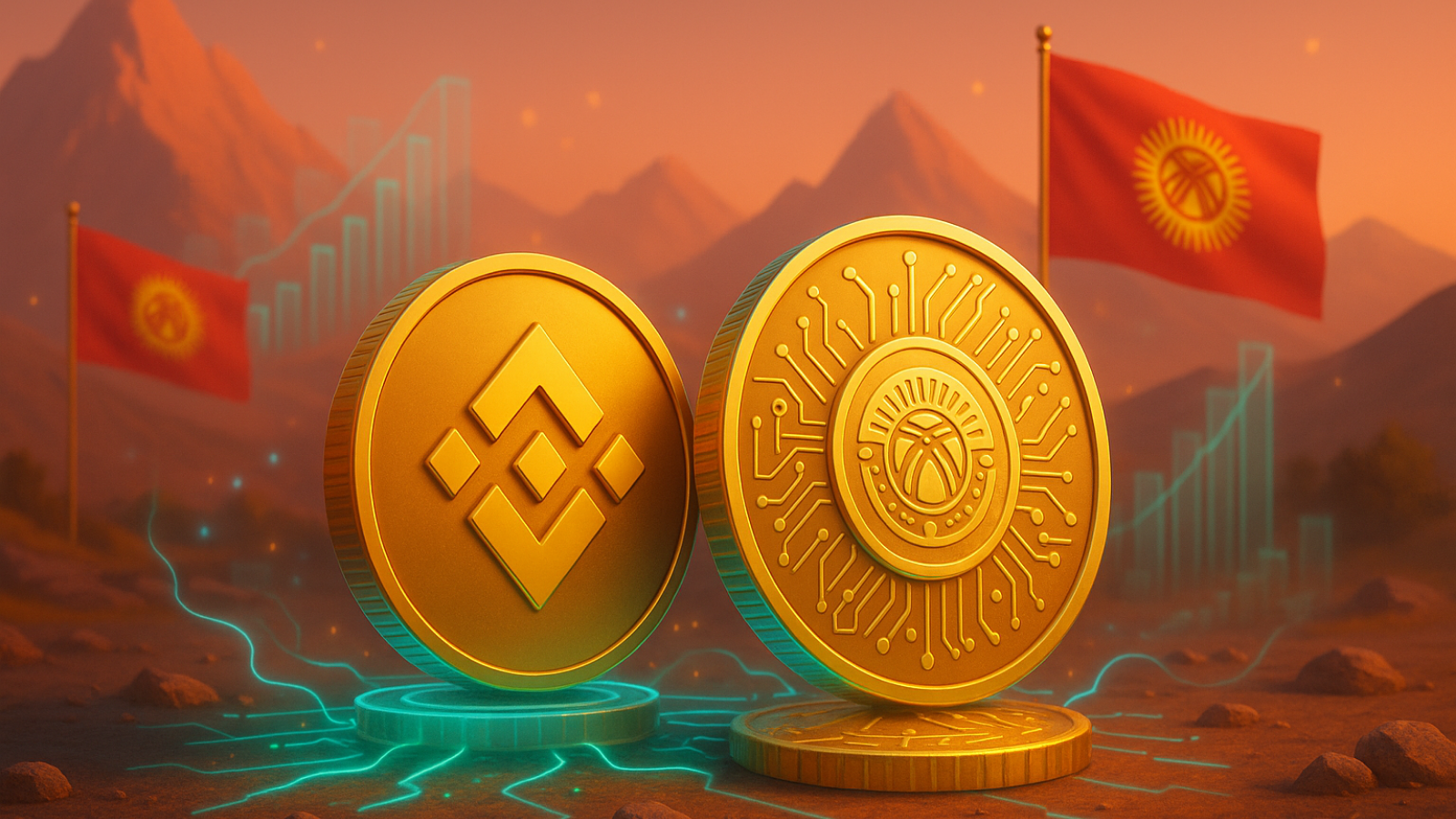 Criptomoedas nas reservas Quirguistão adiciona BNB nas reservas e lança moeda blockchain