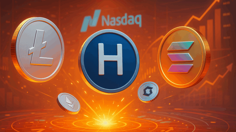 Litecoin, HBAR e Solana: Novos ETFs estreiam na Nasdaq — Veja o que esperar