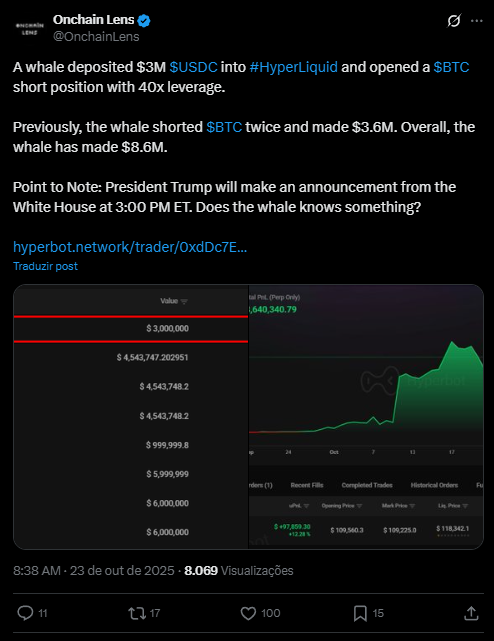 Trader de criptomoedas