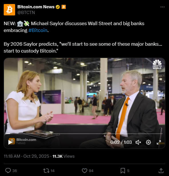 Rumo aos $20 Milhões? A previsão audaciosa de Saylor para o Bitcoin