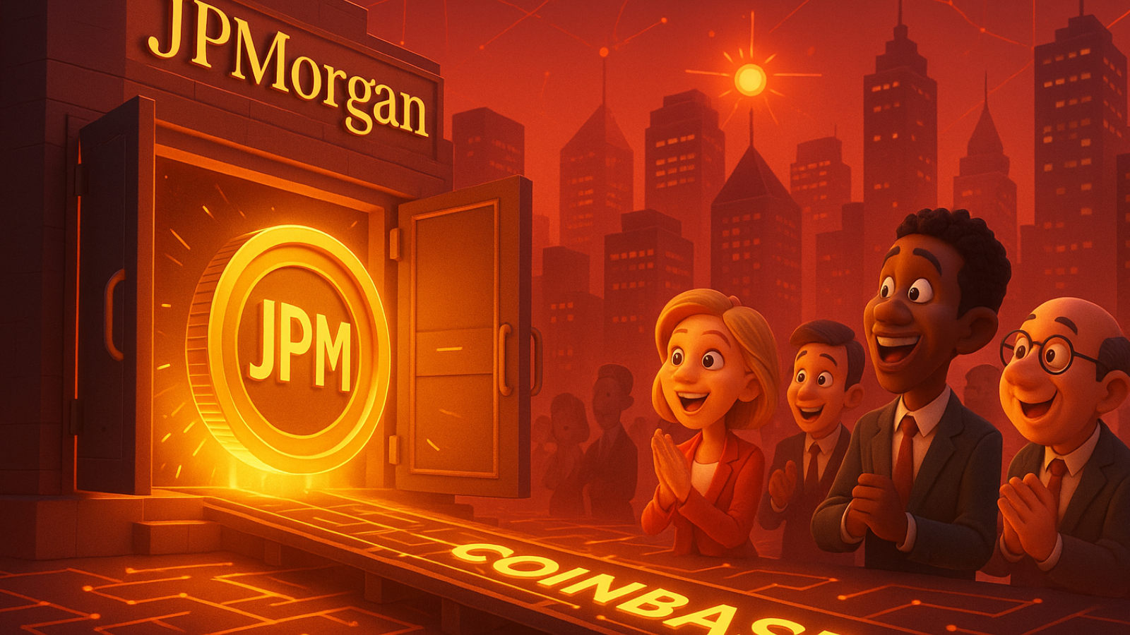 JPMorgan entra de vez no cripto: lança JPM Coin em blockchain da Coinbase