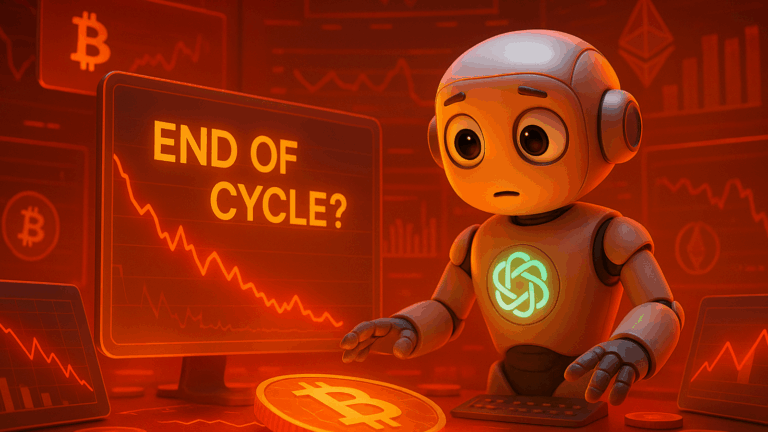 Fim de ciclo? ChatGPT analisa queda e alerta para momento decisivo no mercado cripto