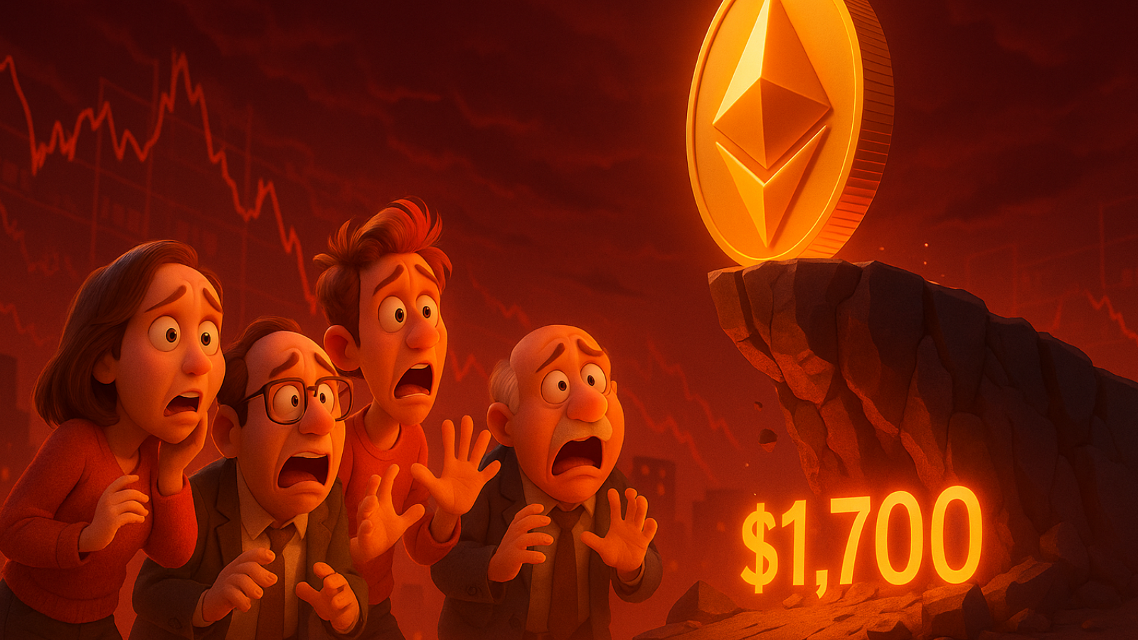 Ethereum em ponto decisivo: Risco de queda a $1.700 assusta investidores