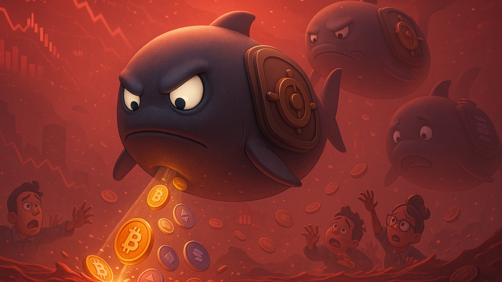 O que as baleias estão acumulando enquanto o mercado afunda