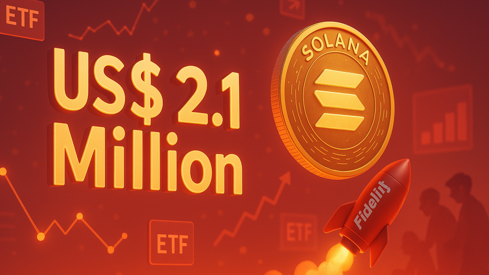 US$ 2,1 Milhões em horas: Fidelity liga o turbo nos ETFs de solana e pressiona concorrentes