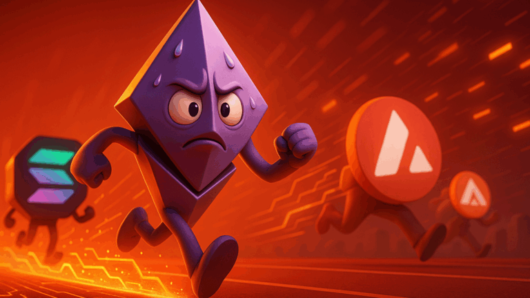 Ethereum corre contra o tempo: rede luta para manter liderança enquanto rivais disparam em velocidade