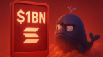 US$ 1 Bilhão em Solana some em minutos — Movimento das baleias acende alerta máximo