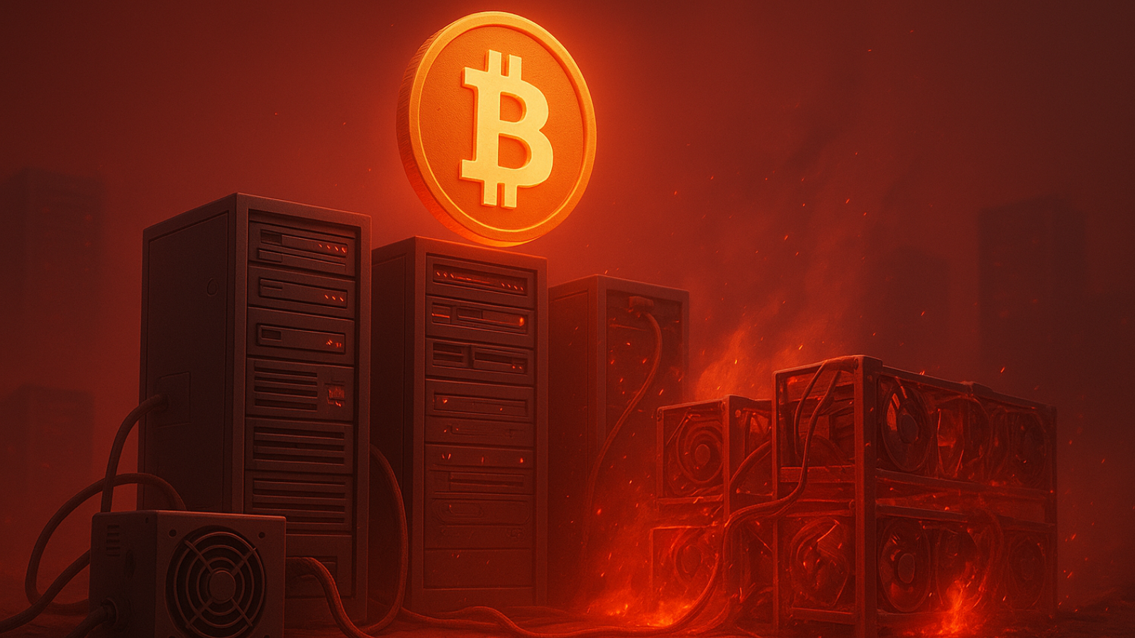 Hashrate dispara e lucro some: mineração de Bitcoin entra no pior aperto da história