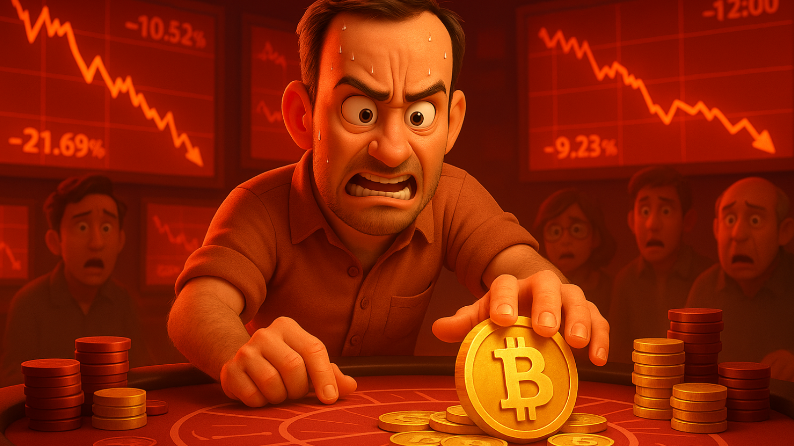 12 liquidações em 12 horas e ele ainda vai all-in: James Wynn desafia o mercado