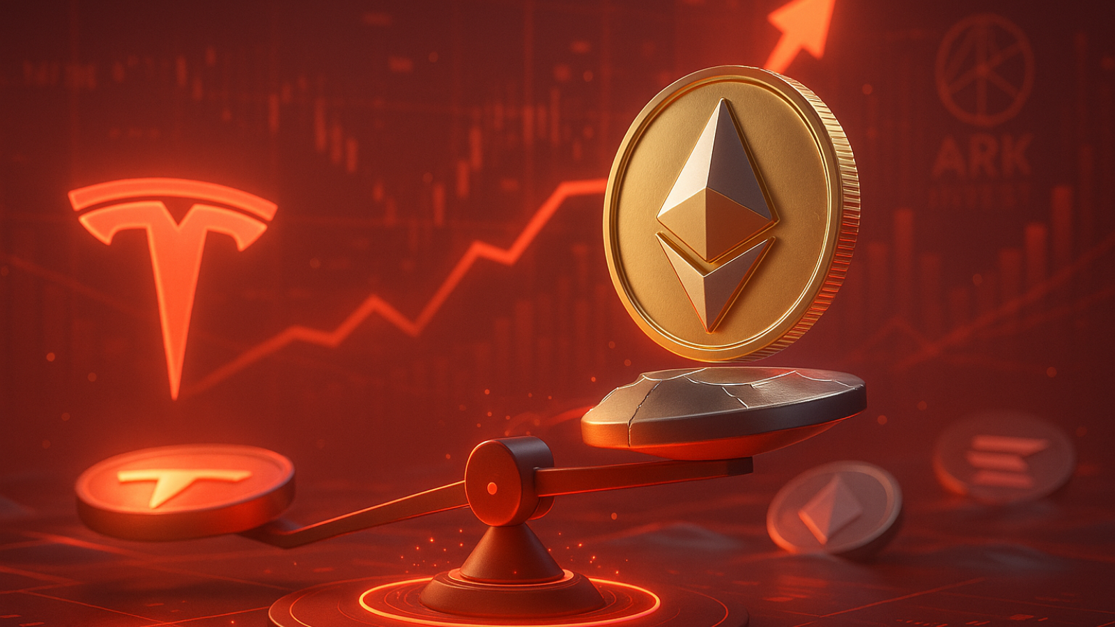 ARK Invest reduz participação na Tesla e mira no Ethereum — mudança de rota no mercado