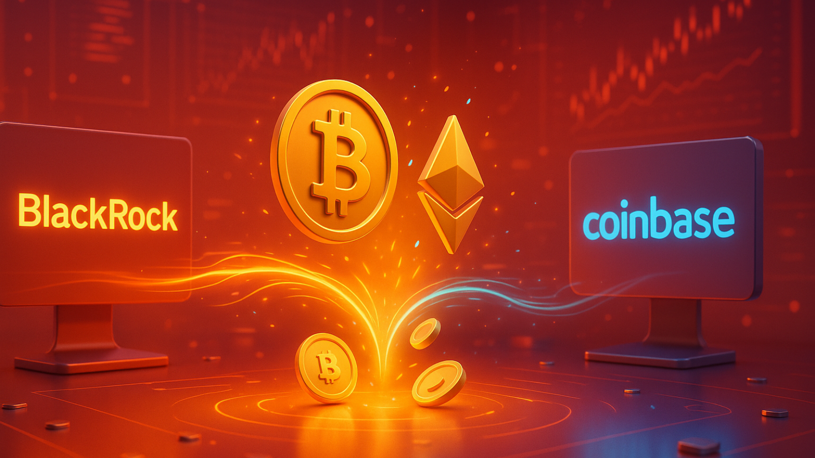 BlackRock transfere mais de US$ 290 milhões em BTC e ETH para Coinbase