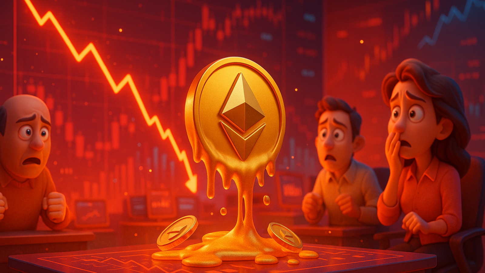ETH apaga ganhos do ano Analistas preveem queda até US$ 2.200