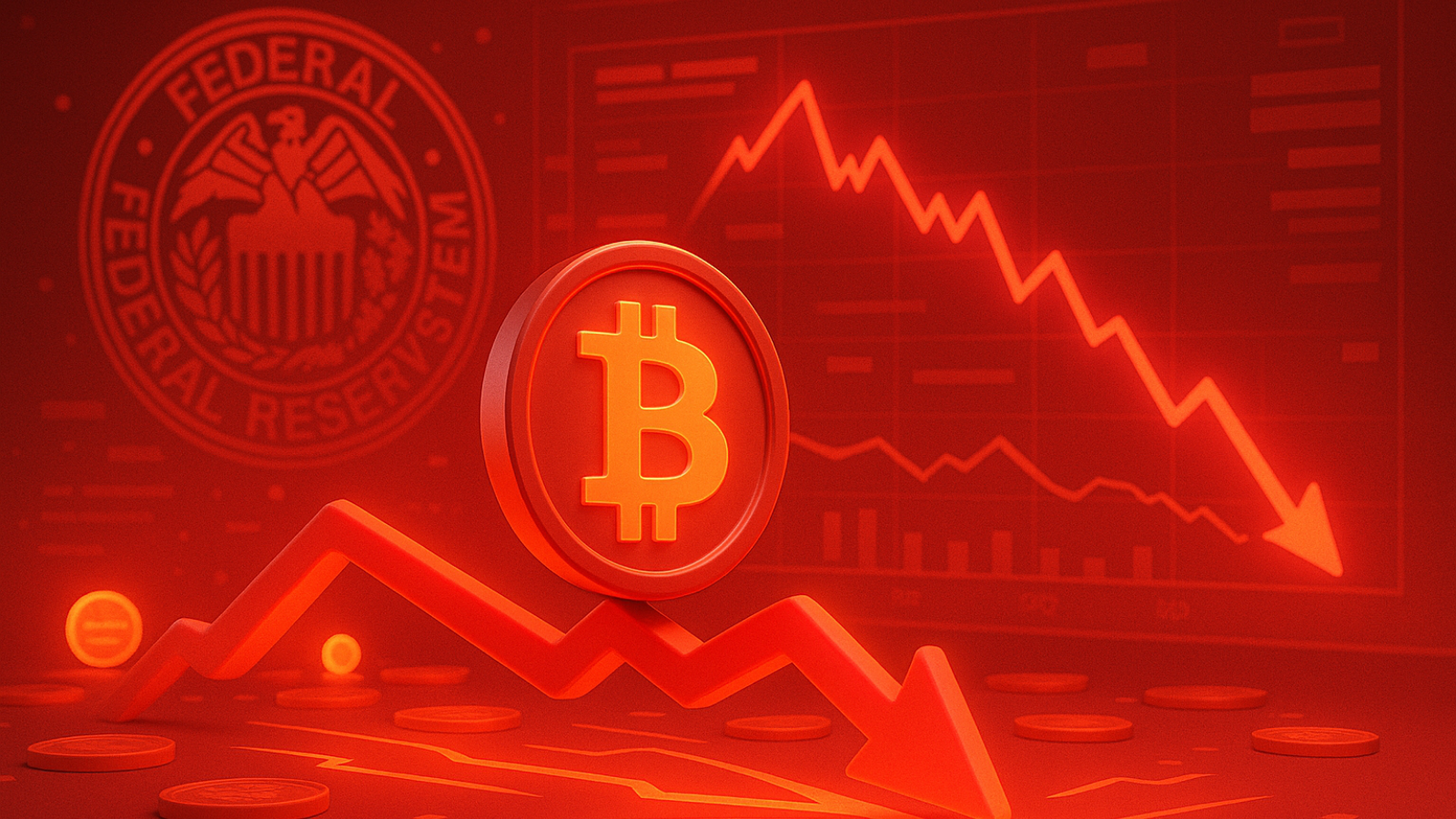 Fed mira corte de juros de 71% e Bitcoin entra em zona de risco Queda à vista
