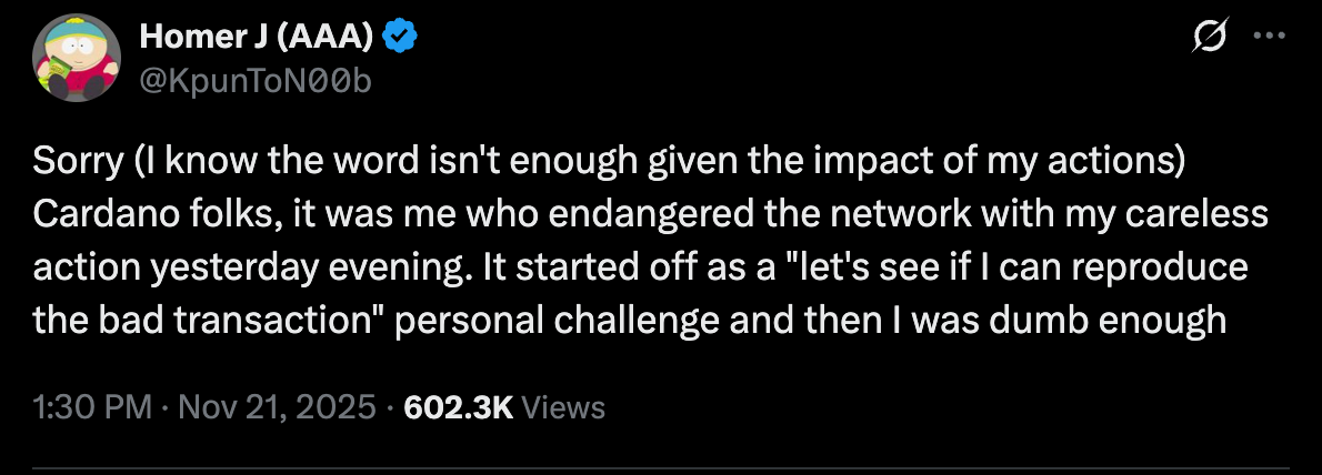 Cardano quebra ao meio e ninguém percebe: O que realmente aconteceu?