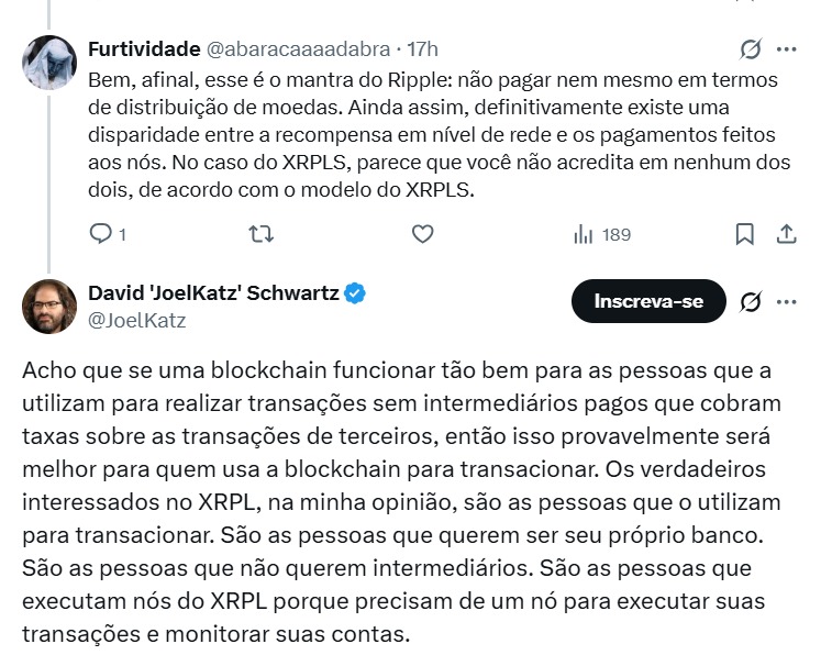 Twitter David 'JoelKatz' Schwartz