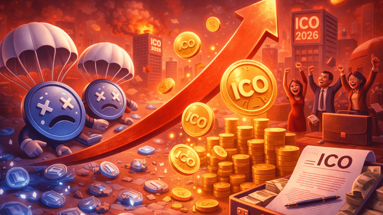 Airdrops estão morrendo? 2026 marca a virada com menos tokens grátis e mais ICOs