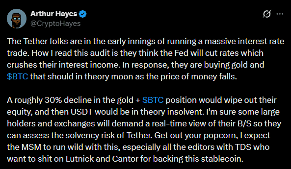 FUD sobre Tether? Especialistas confirmam reservas bilionárias e estabilidade da maior stablecoin