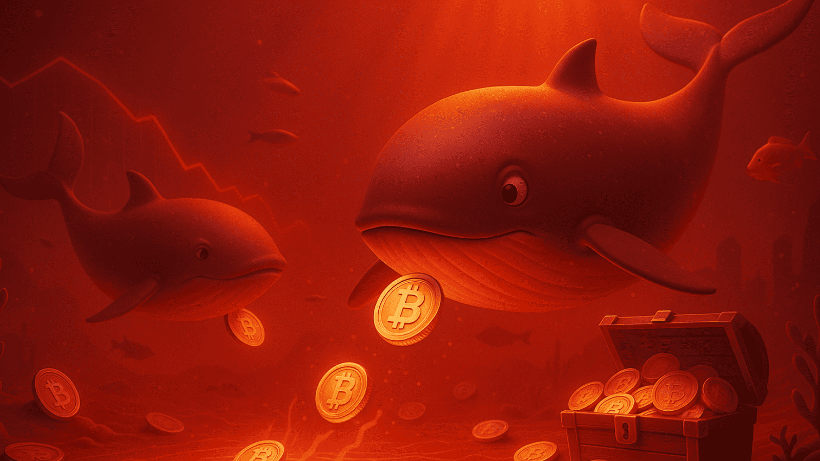 Baleias acumulam 47.584 BTC em dezembro e viram o jogo após um mês de vendas