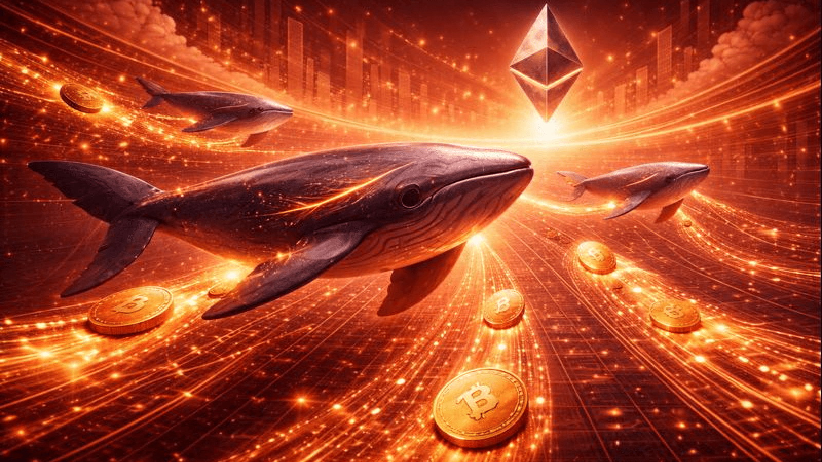 Baleias do Ethereum movimentam mais US$ 350 milhões — Sinal de alta a vista