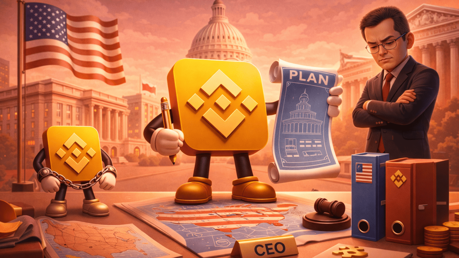 Binance redesenha plano para voltar aos EUA e cogita reduzir poder de CZ, aponta relatório
