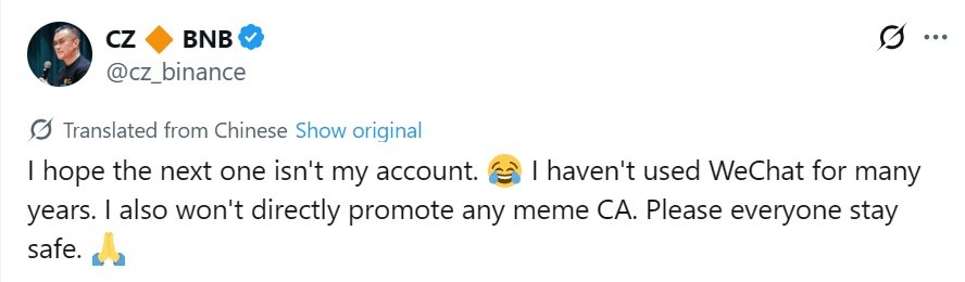 WeChat hackeado: golpe usa co-CEO da Binance e lucra US$ 55 mil em minutos