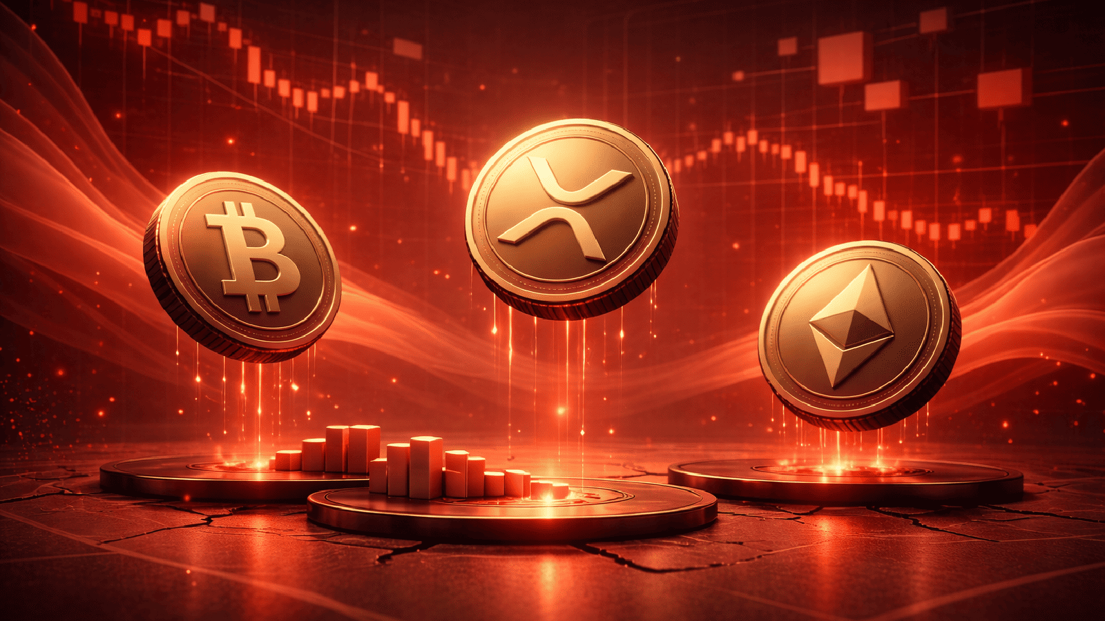 Criptomoedas em queda Volume de negociação despenca no fim de ano de 2025