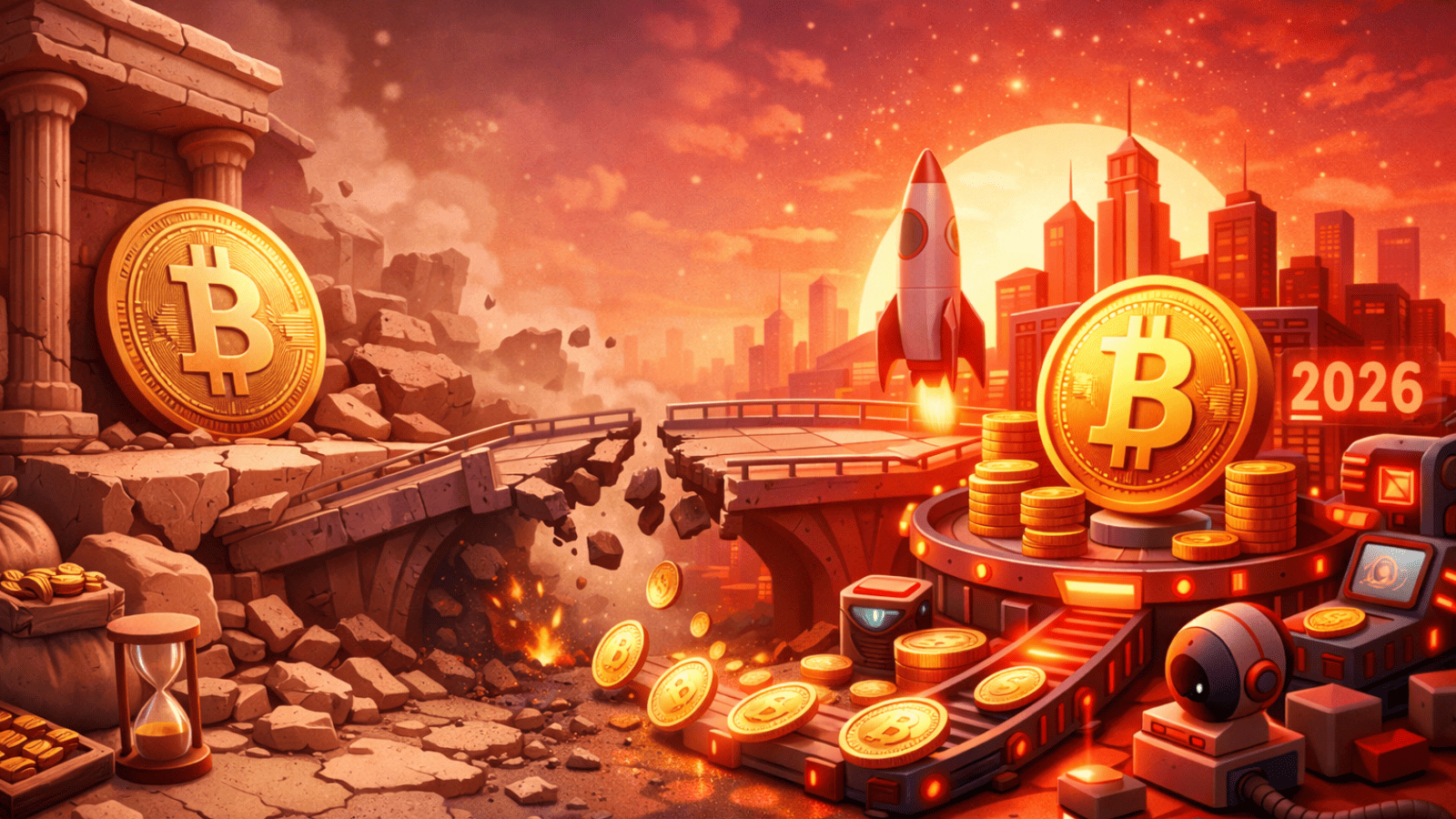 Distribuição histórica de Bitcoin perde força e abre espaço para nova fase de demanda em 2026