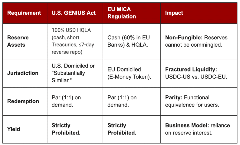 MiCA x GENIUS Act: a guerra silenciosa que já redesenha o poder das stablecoins no mundo