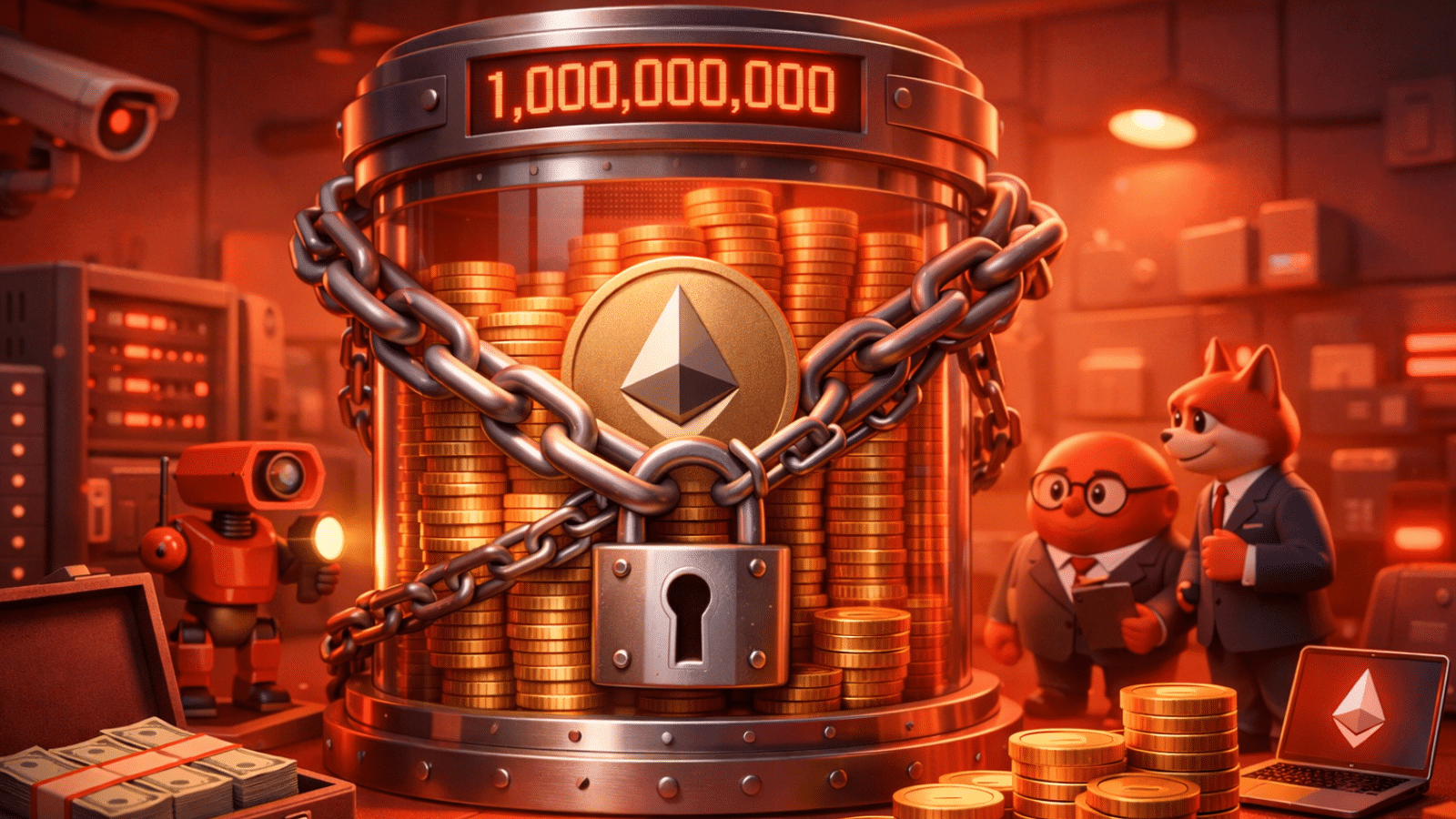 Empresas travam US$ 1 bilhão em Ethereum e apertam a oferta de ETH no mercado