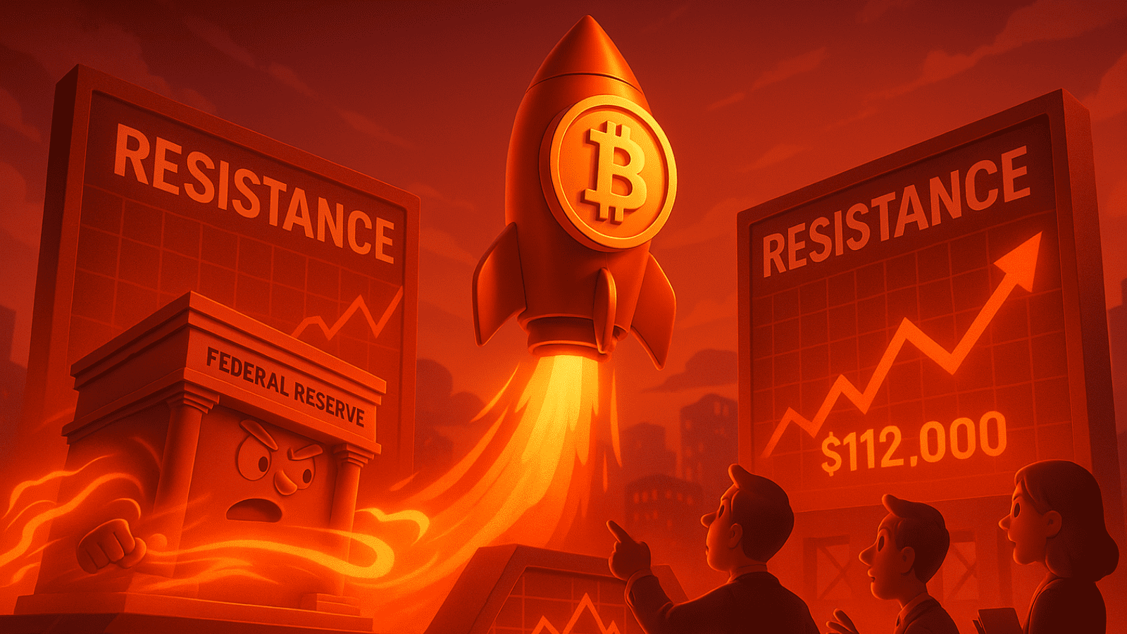 Fed pode empurrar Bitcoin a US$ 112 mil — duas resistências decidirão o rali