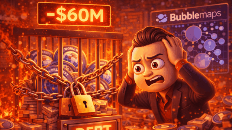 Justin Sun perde US$ 60 milhões com bloqueio de tokens da World Liberty, aponta Bubblemaps