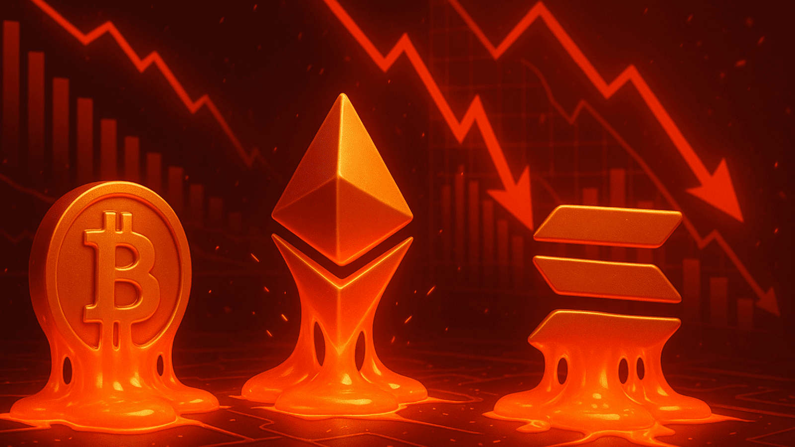 Mercado de criptomoedas derrete O que está por trás da perda de US$ 100 bilhões