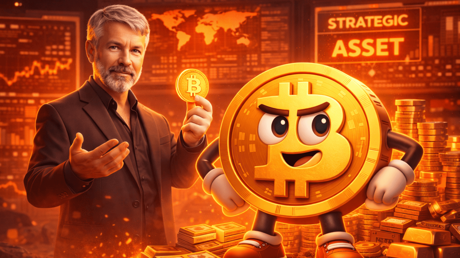 Michael Saylor revela visão polêmica: Bitcoin não é dinheiro, mas ativo estratégico bilionário