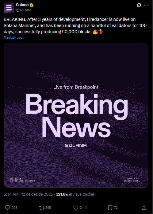 Solana rumo à descentralização: SOL ganha novo cliente de validação