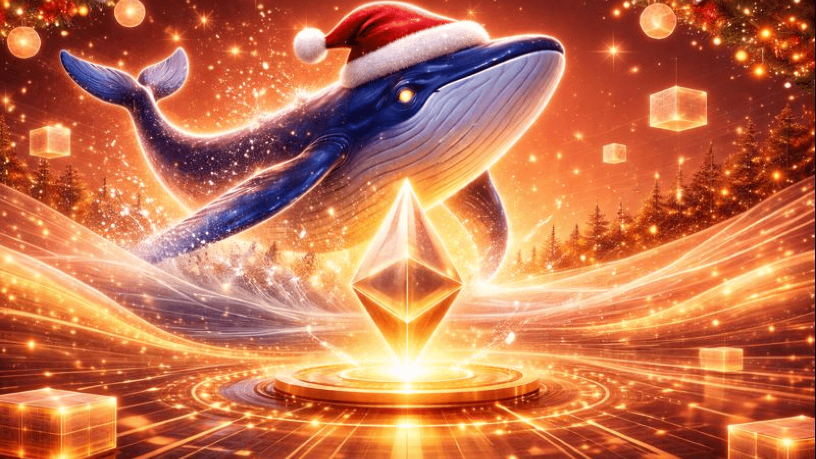 Surpresa de natal no Ethereum: Baleia desperta após lucro de quase 1.000.000%