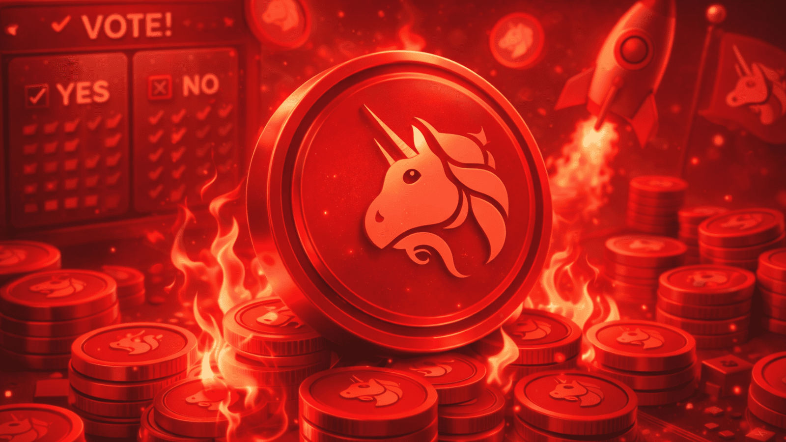 Token UNI dispara com início de votação que pode ativar taxas e queima de tokens na Uniswap