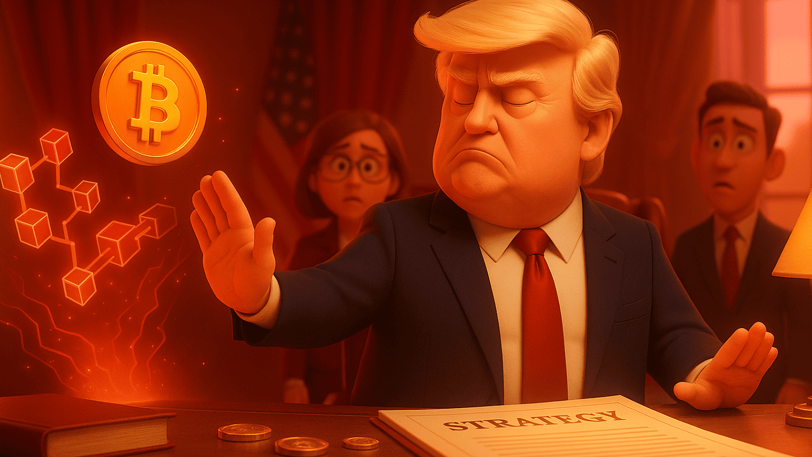 Trump Ignora Bitcoin e Blockchain na Nova Estratégia Nacional