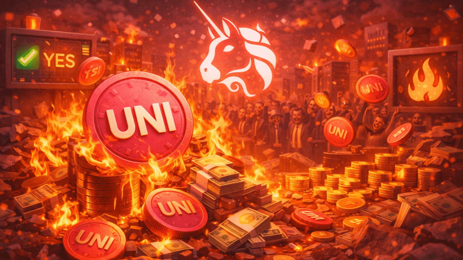 Uniswap aprova queima de 100 milhões de UNI avaliados em US$ 600 milhões