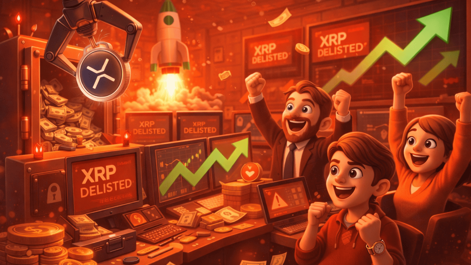 XRP some das exchanges no maior movimento desde 2018 e investidores apostam em virada histórica