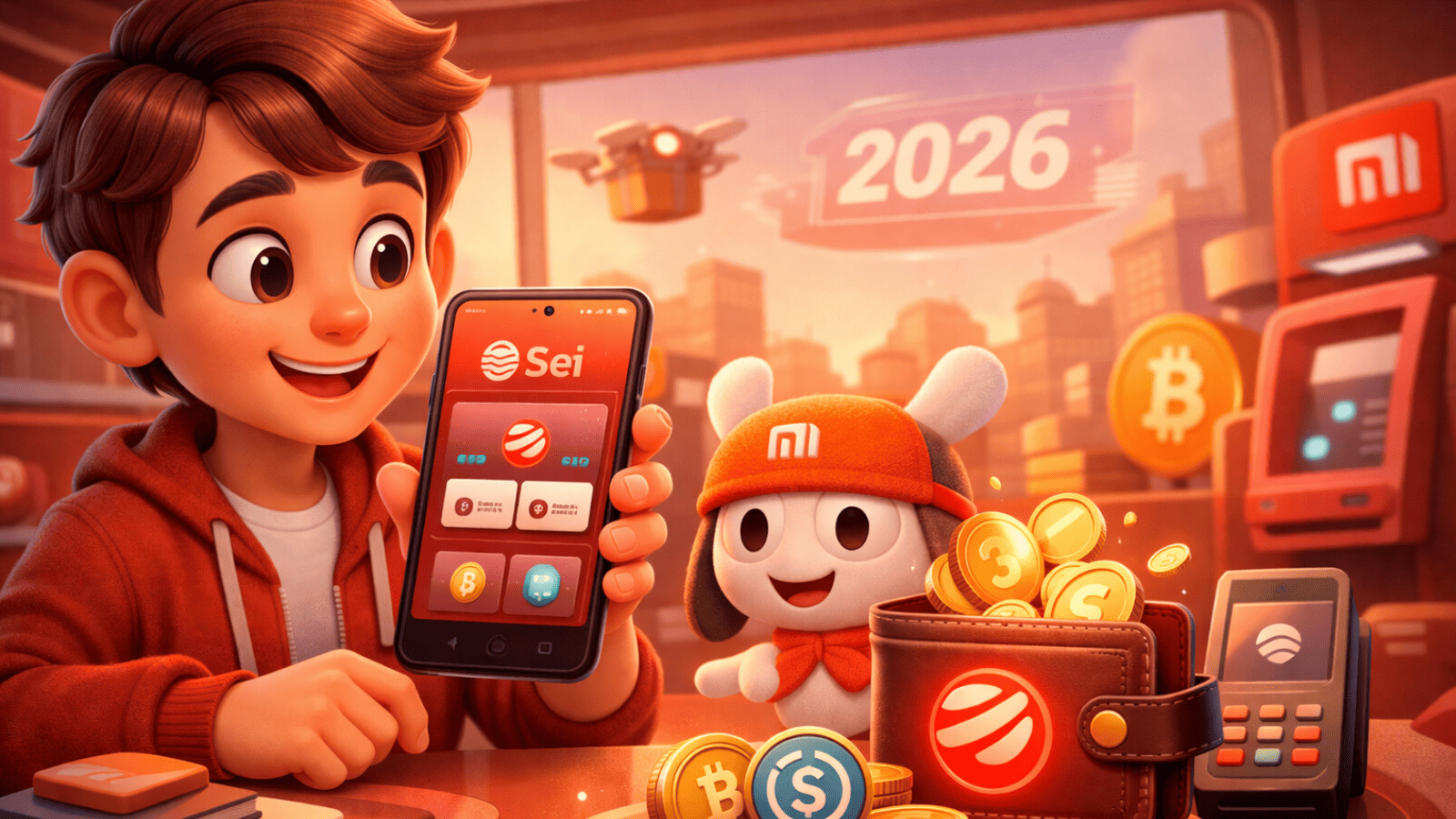 Xiaomi terá celulares com carteira cripto Sei pré-instalada e pagamentos em stablecoins até 2026