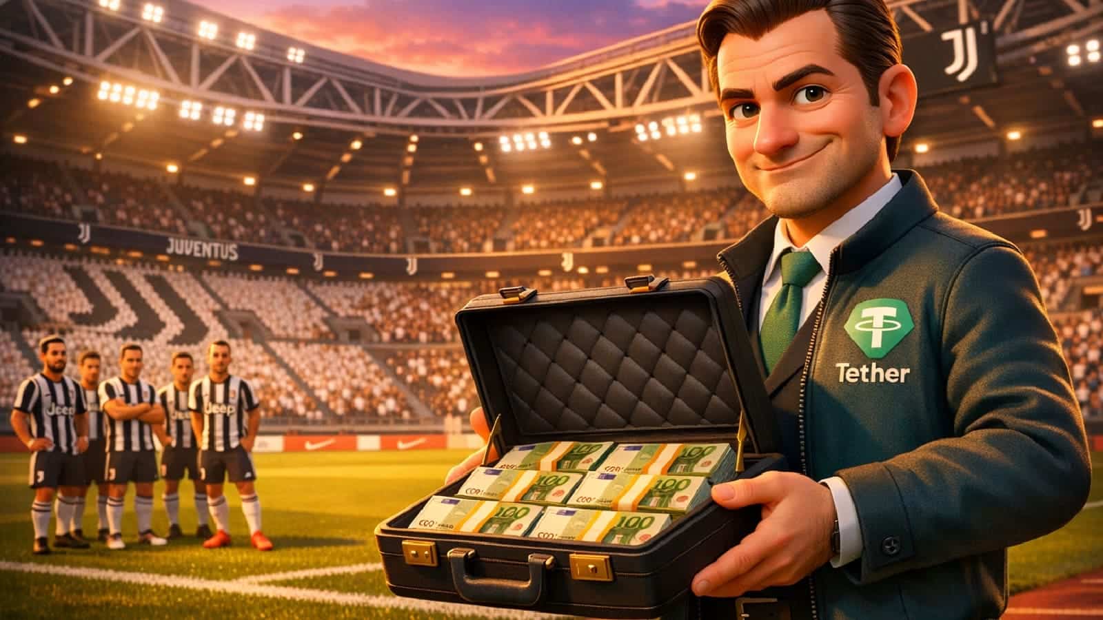 Tether faz oferta bilionária para assumir controle do Juventus