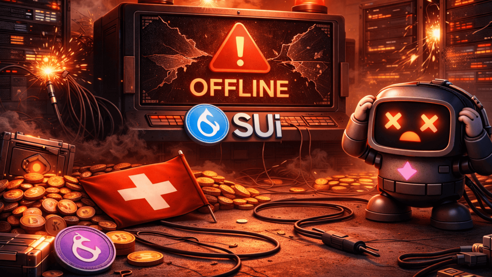 Apagão na Sui trava US$ 1 bilhão e expõe fragilidade em blockchain ‘de alta velocidade’