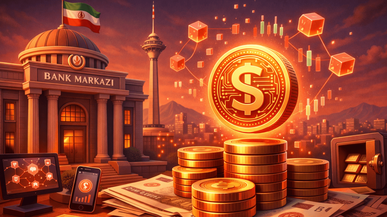 Banco Central do Irã usou stablecoin para conter colapso da moeda, revela Elliptic