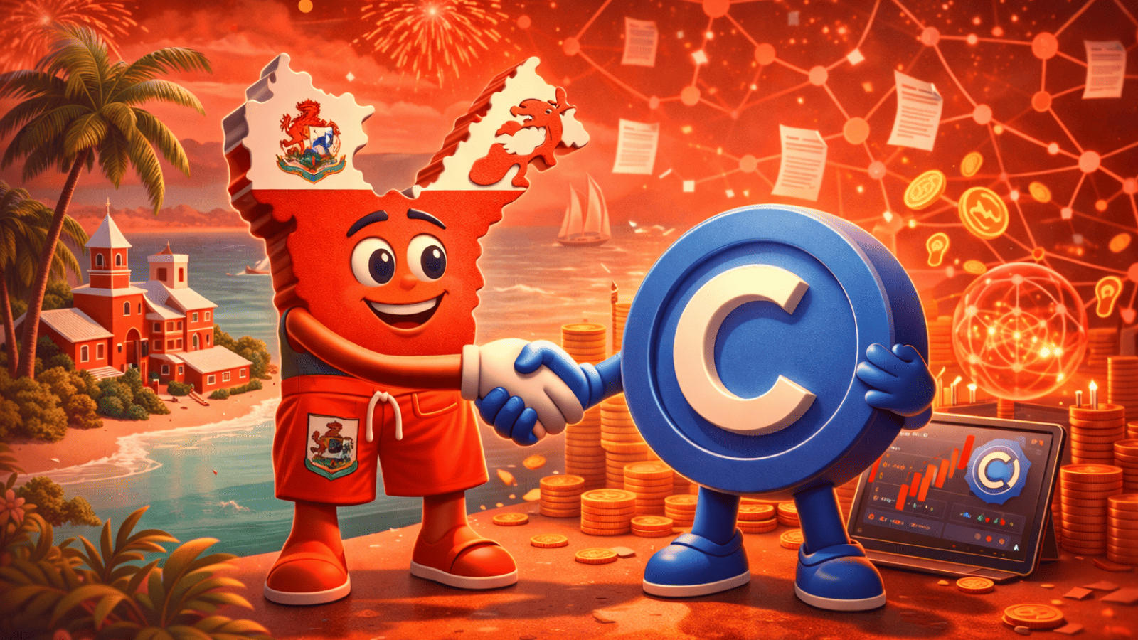 Bermuda dá passo histórico e aposta em economia 100% onchain com Coinbase e USDC